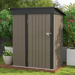 patil 5x3 ft outdoor storage shed for backyard rden patio lawn